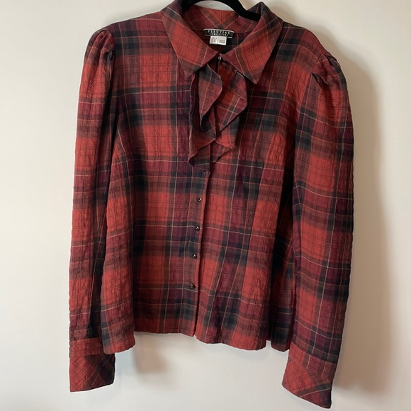 Peruvian Connection Tops Peruvian Connection Plaid Blouse Poshmark